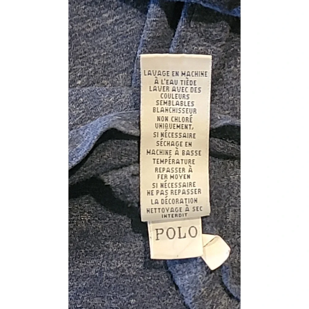 Polo Ralph Lauren Men's XXL T-shirt Long Sleeve Heather Blue Base Layer Casual